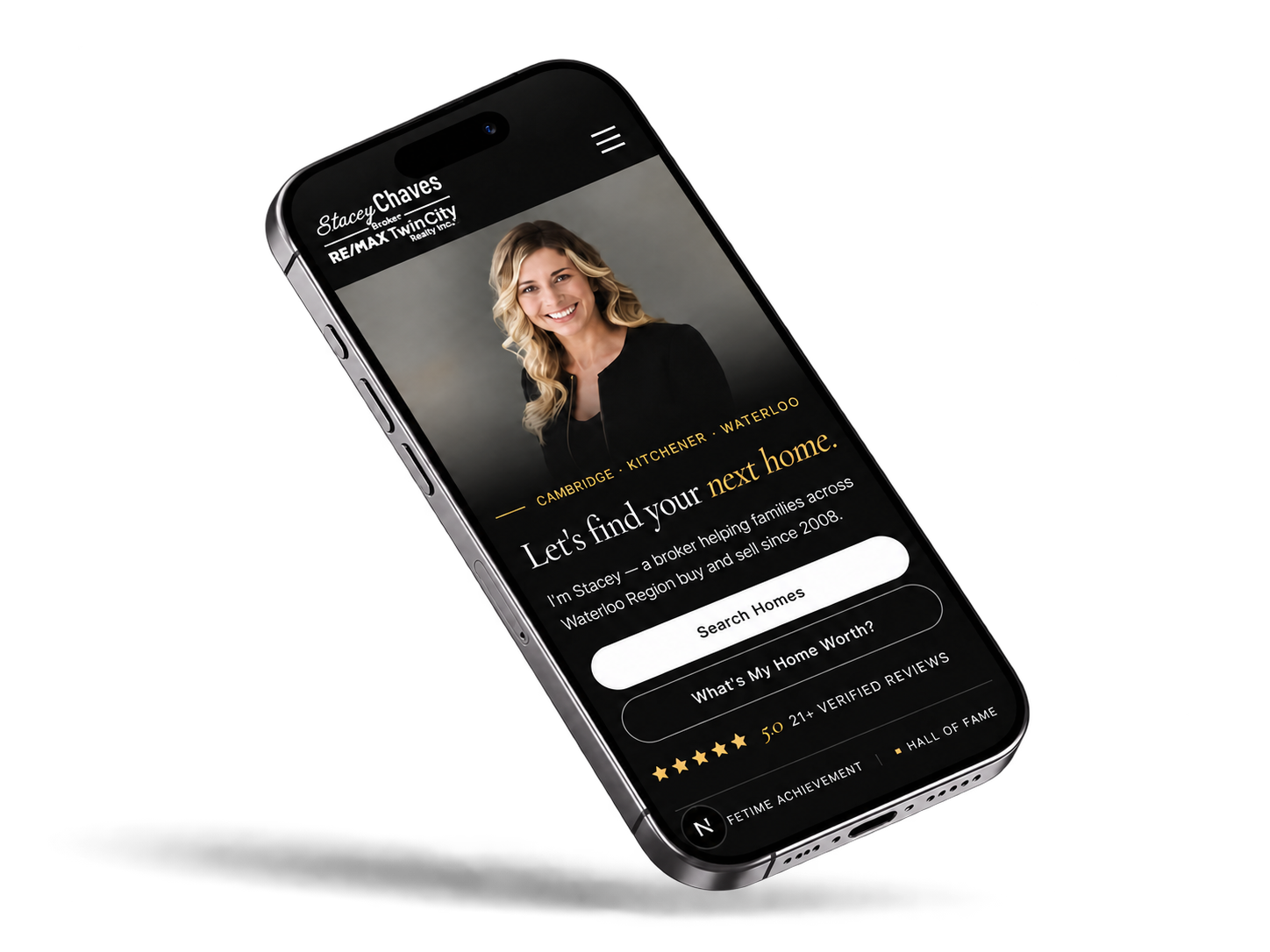 A mobile-first Parcel website shown on a phone